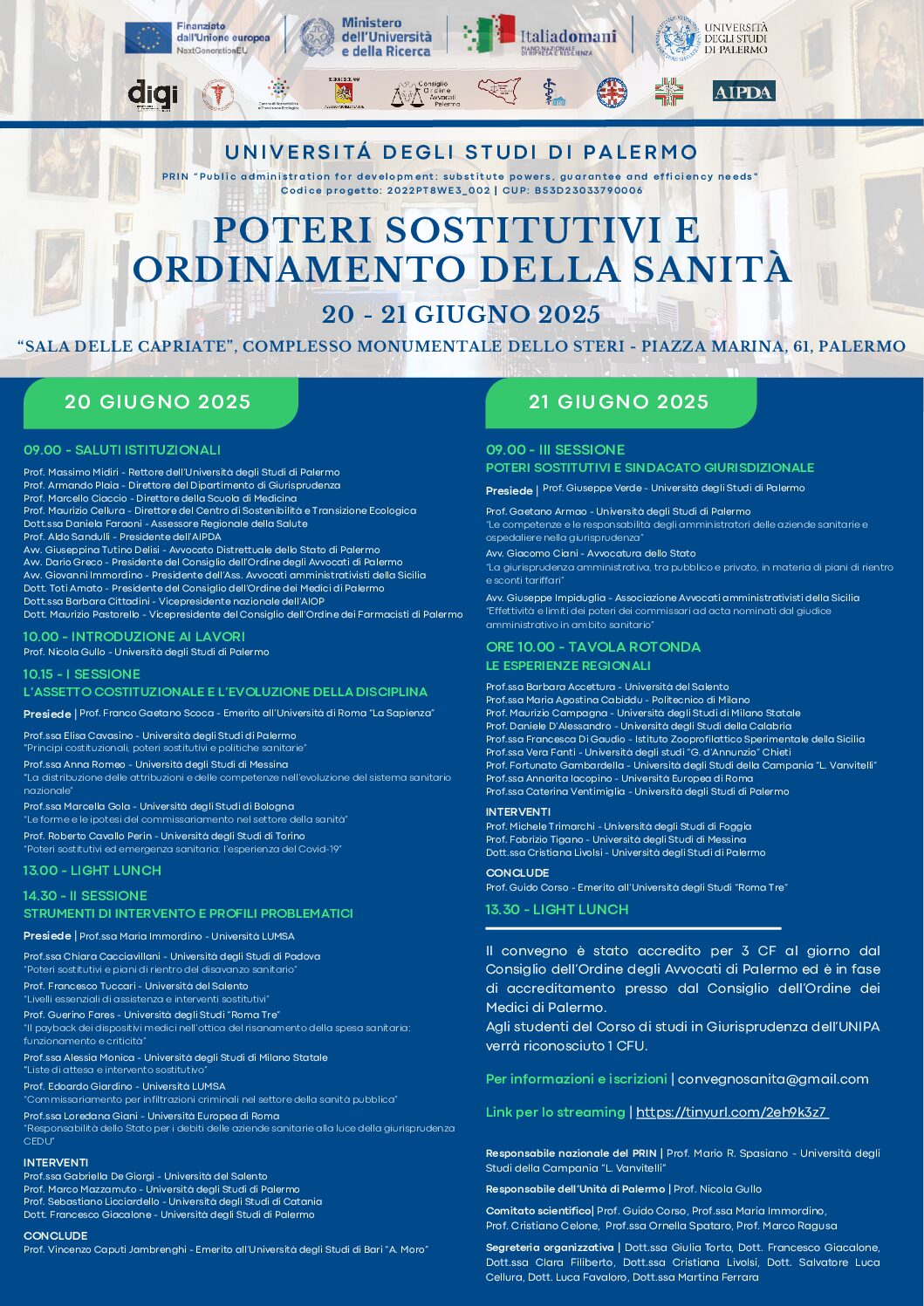 POTERI SOSTITUTIVI E ORDINAMENTO DELLA SANITÀ